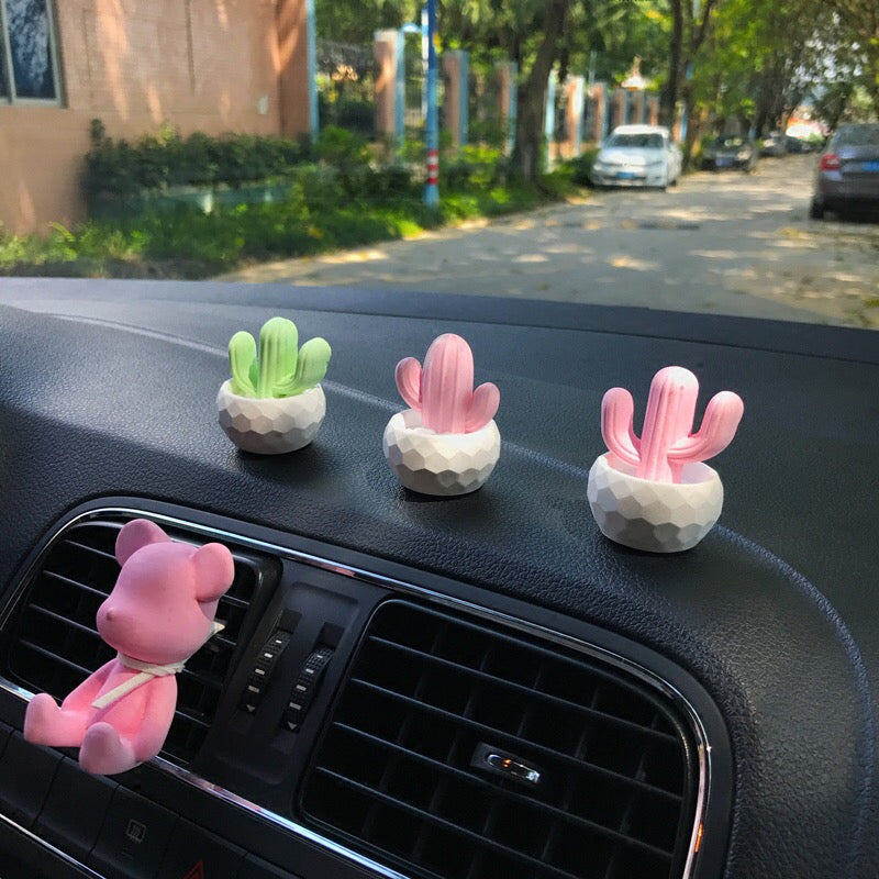 Cactus Car Air Vent Decoration - set of 4.  Cute car accessories, Car decor,  Cute cars