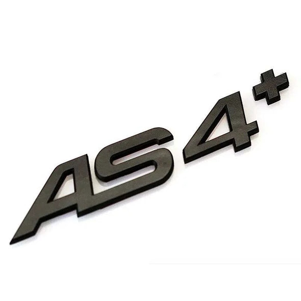 3D Black Chrome Metal AS4+ Car Matte Decal For Audi