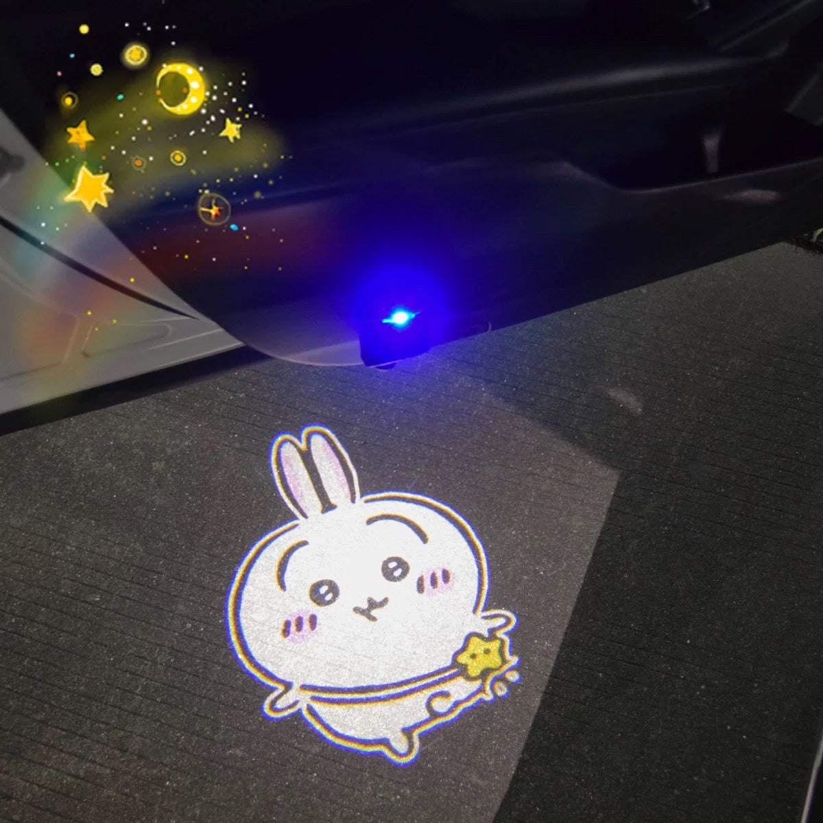 Anime Car Door Rechargeable Projector - Chiikawa