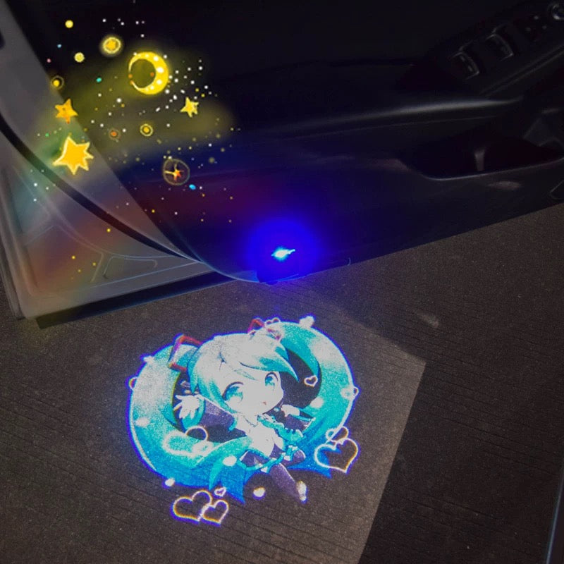 Anime Car Door Rechargeable Projector - Hatsune