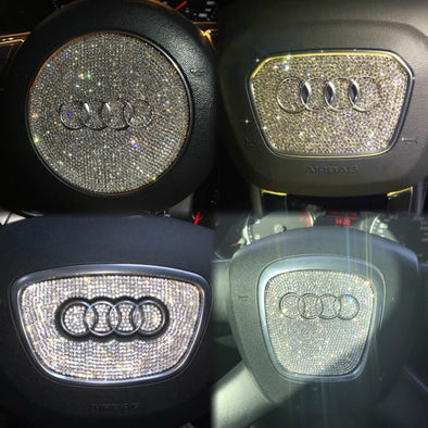 Bling Audi Emblem Steering Wheel