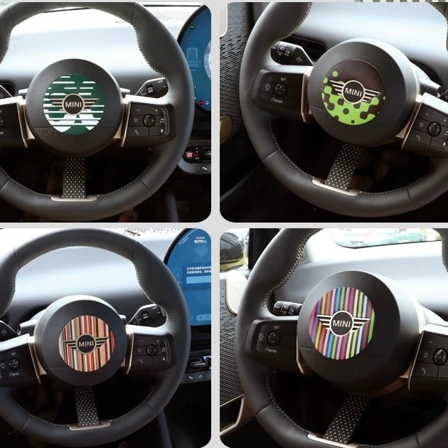 New BMW Mini steering wheel decal