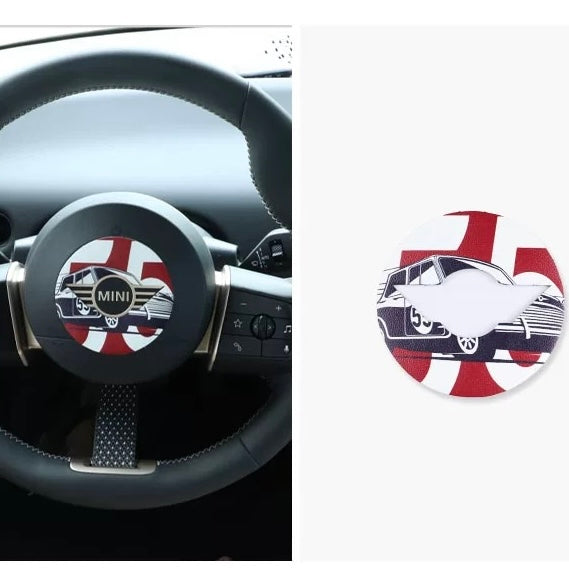 New BMW Mini steering wheel decal