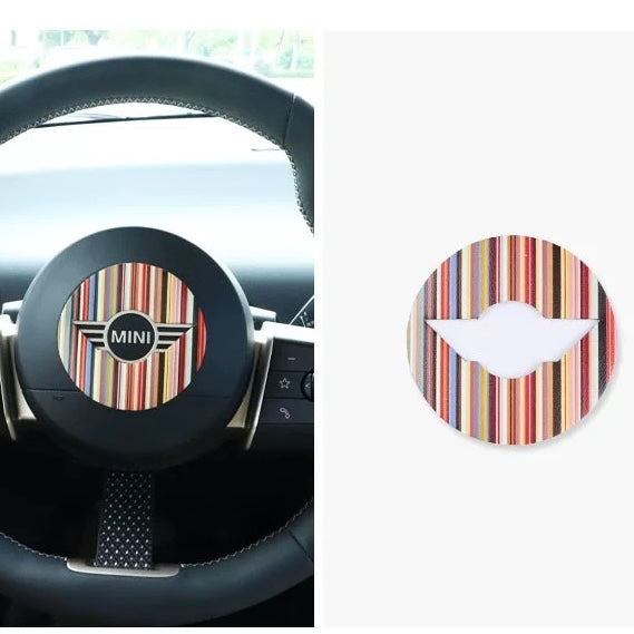 New BMW Mini steering wheel decal