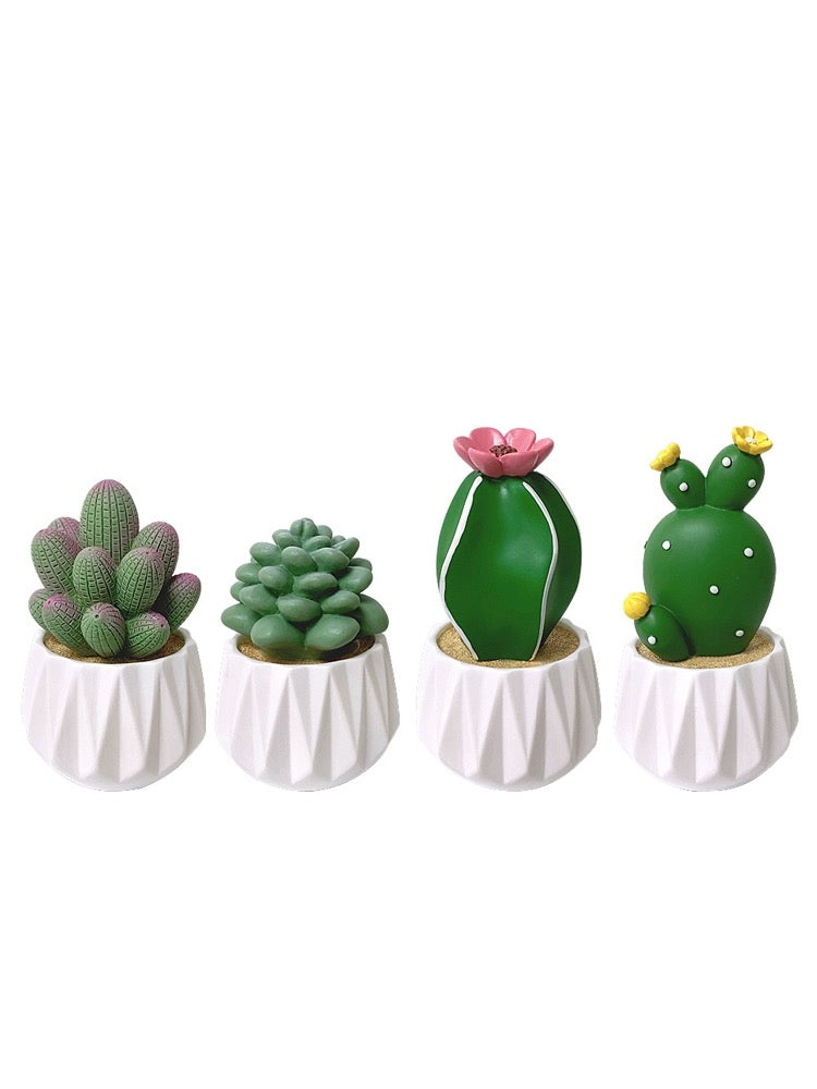 Set of 8 Cactus Car Air Vent Decoration