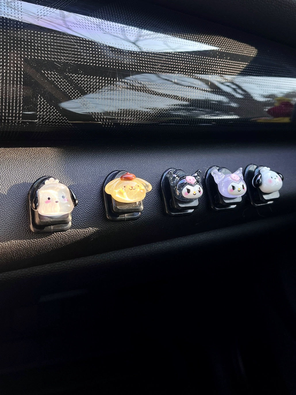 Car Cartoon Accessories- Small Anime Hooks  (set of 5)