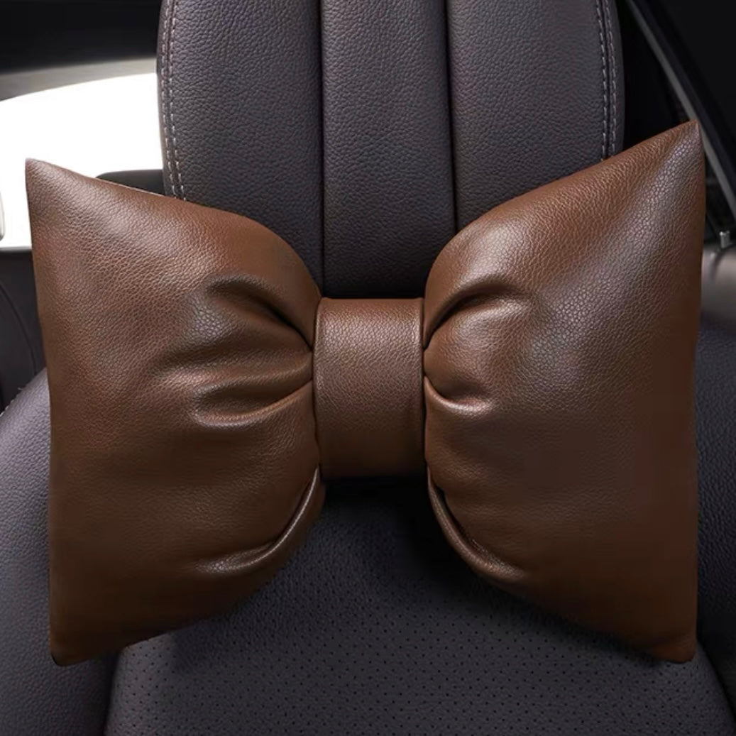 Bow Shaped Headrest Pillow (1 pc) --11 different color leather