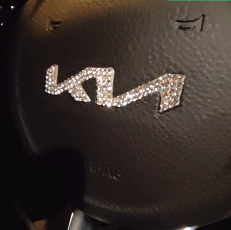 Custom-made rhinestone decal for the new Kia steering wheel emblem