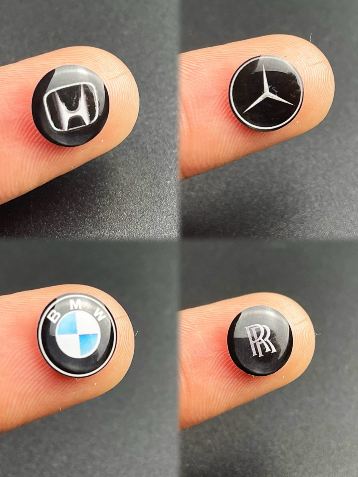 Mini-sized 1cm Adhesive Car Emblem