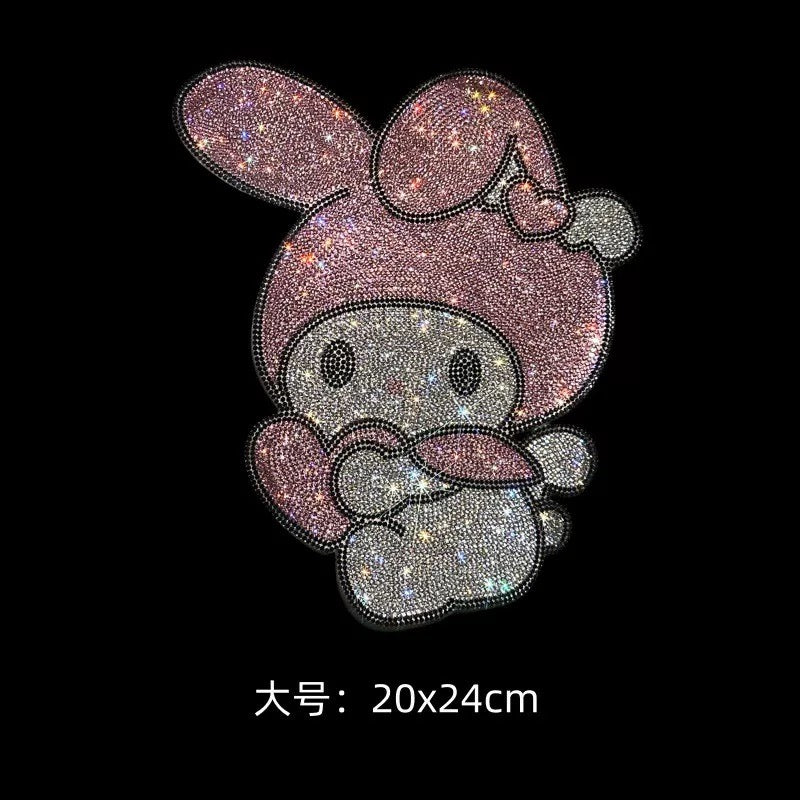 My Melody Kuromi Car Bling Rhinestone Stickers