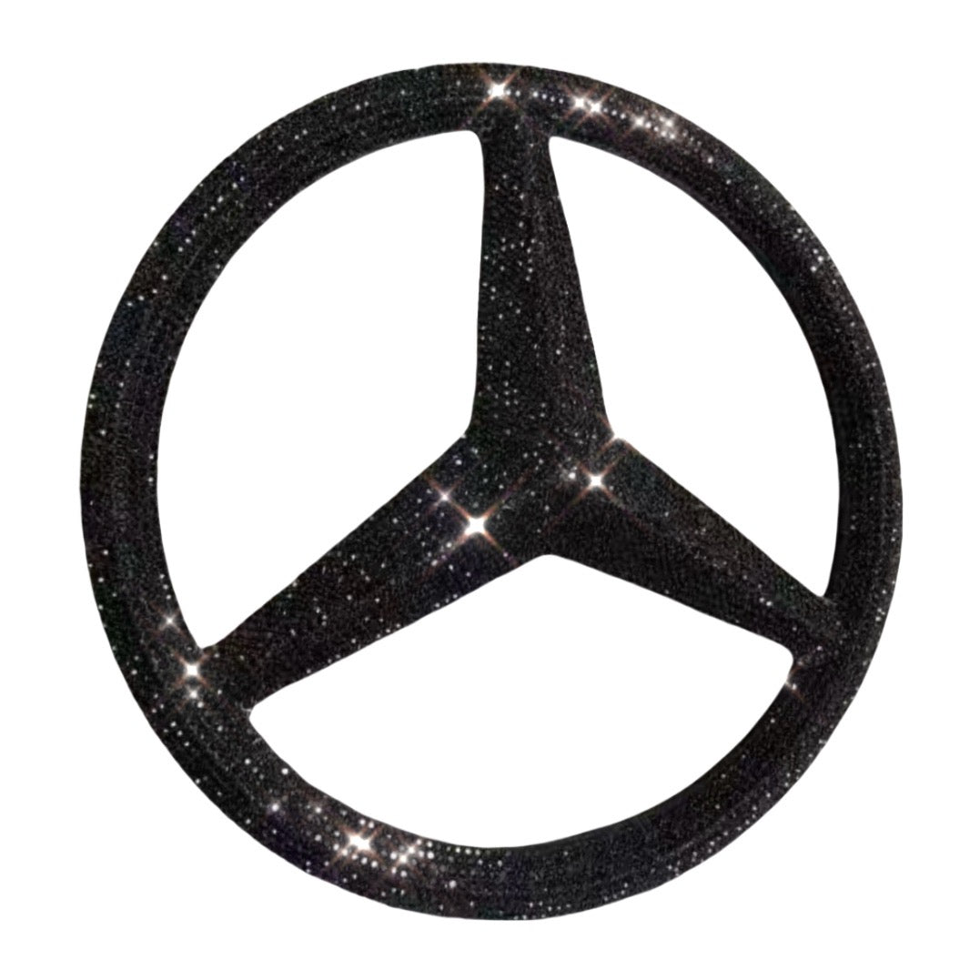 Black Bling Mercedes Rhinestone Front Emblem