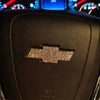 bling chevy steering wheel emblem