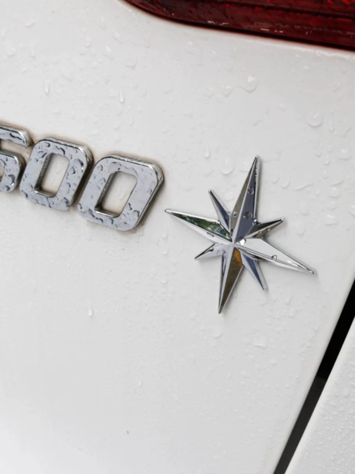 Silver Bling North Star Car Decal, Waterproof Sparkling Rhinestone  Astronomy Starburst Celestial Sticker 4.5'' Height