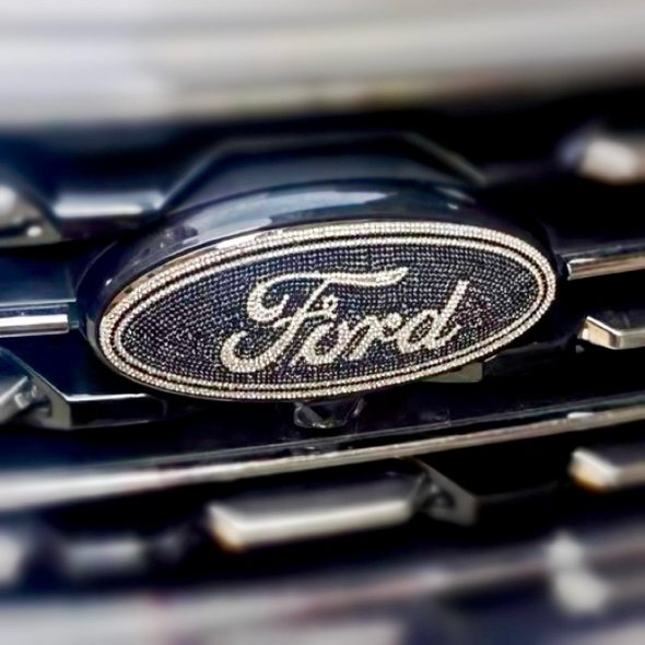 ford tailgate decal rhinestone black