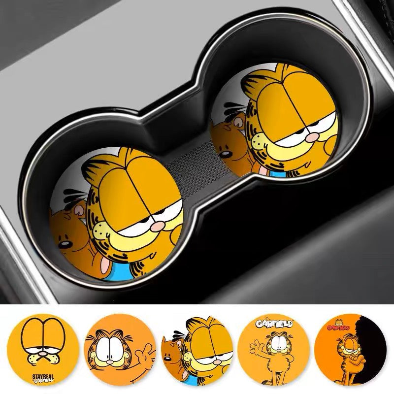 Garfield car cup coaster set