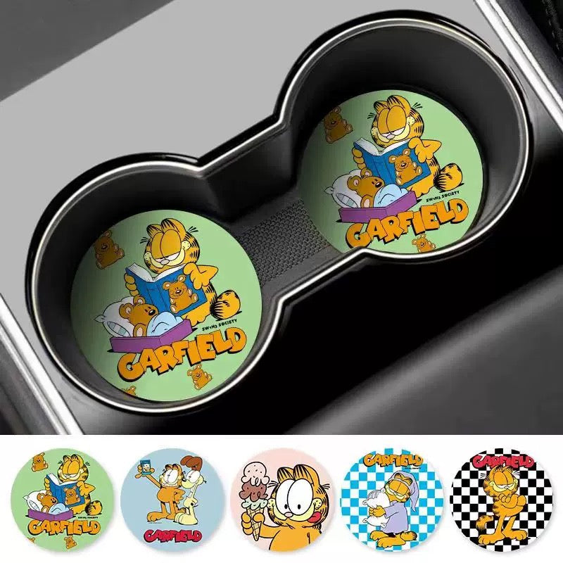 Garfield car cup coaster set