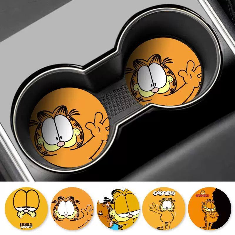 Garfield car cup coaster set