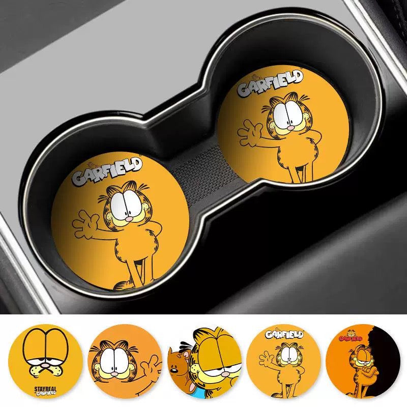 Garfield car cup coaster set