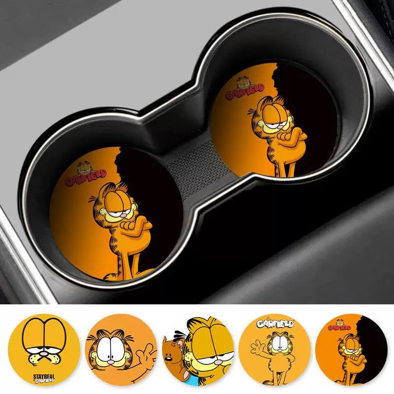 Garfield car cup coaster set