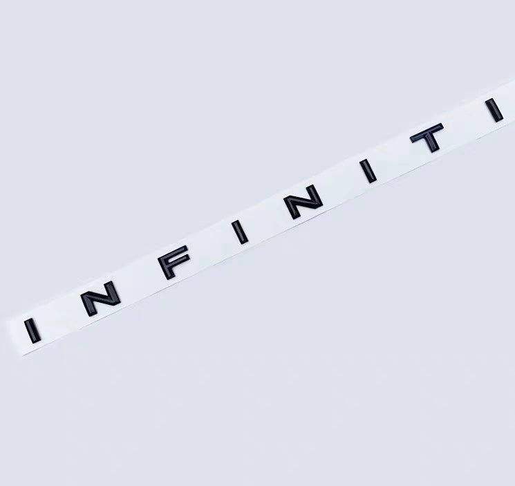 infiniti black emblem letters