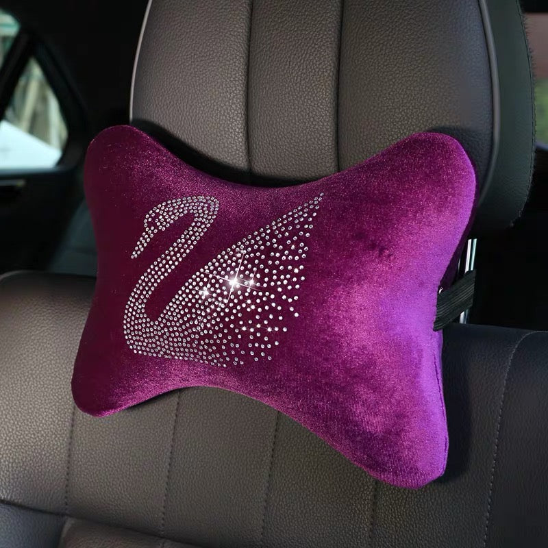 Purple Bling Car Center Console Cover with Pink and Purple Chiffon Flo –  Carsoda