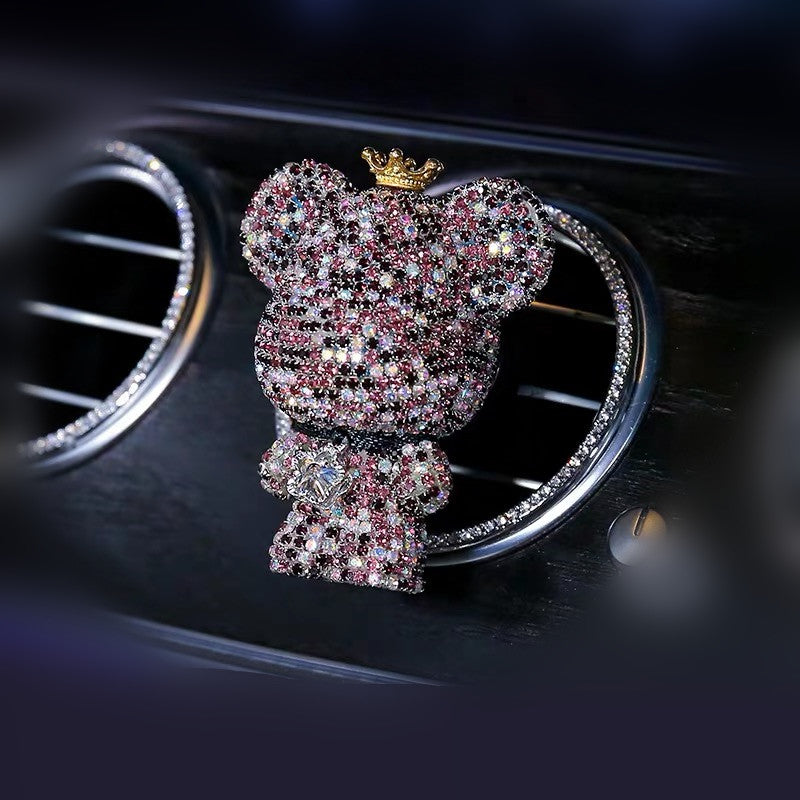 Bling Bear Car Air Vent Bling Decoration with DIY Freshener