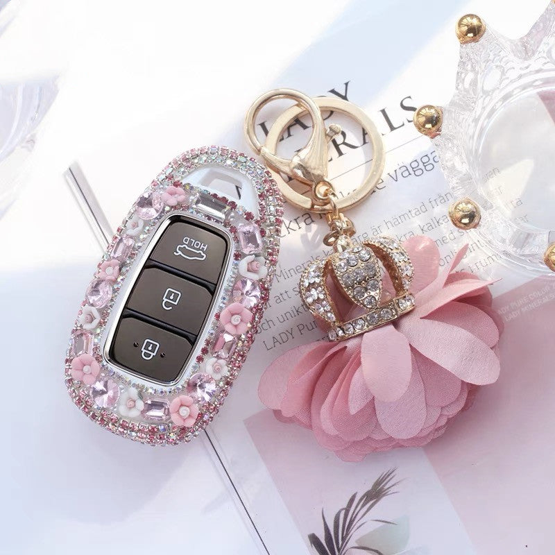 Hyundai Bling Car Key Holder with Rhinestones