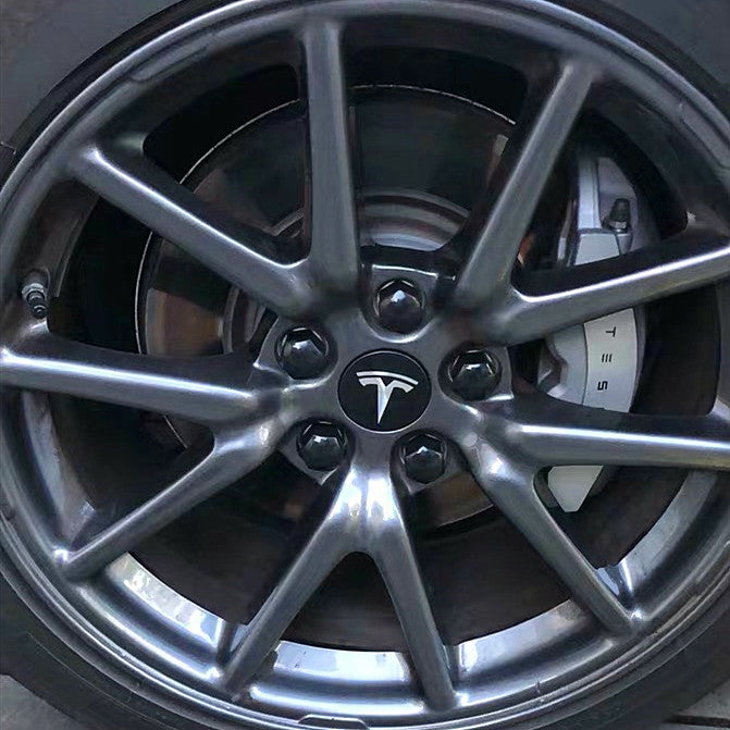 Wheel Cap Kit for TESLA Model S/X/S (Wheel Tire Lug Nut Caps +Tesla logo wheel caps)