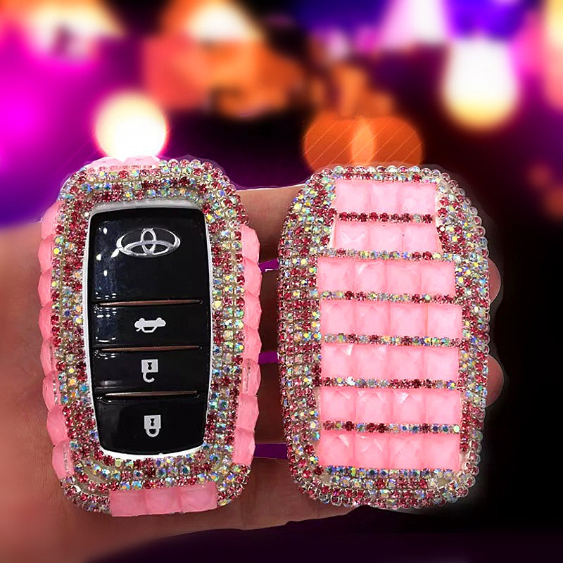 Bling Car Key Holder with Rhinestones for TOYOTA - Carsoda - 1