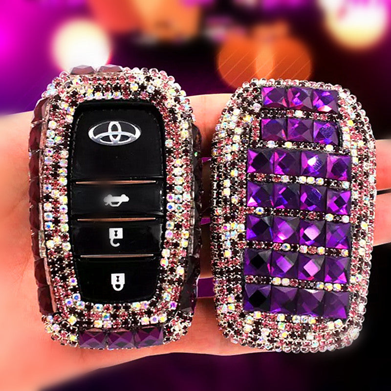 Bling Car Key Holder with Rhinestones for TOYOTA - Carsoda - 2