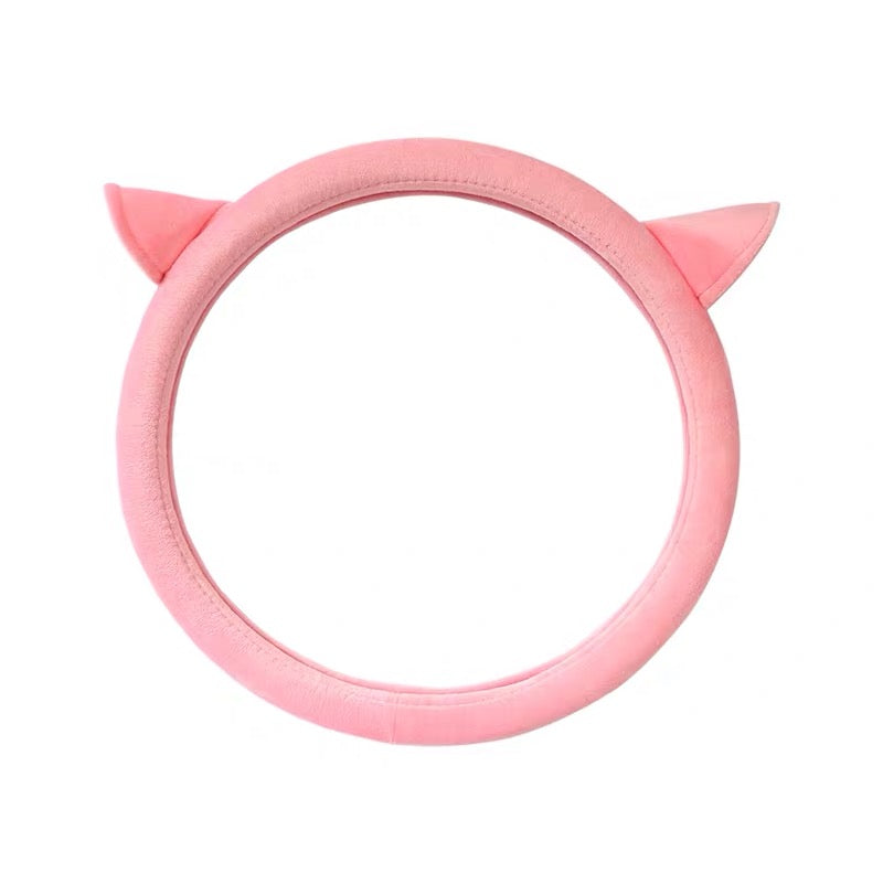 Car Costume - Cat Kitty Ears Steering wheel cover