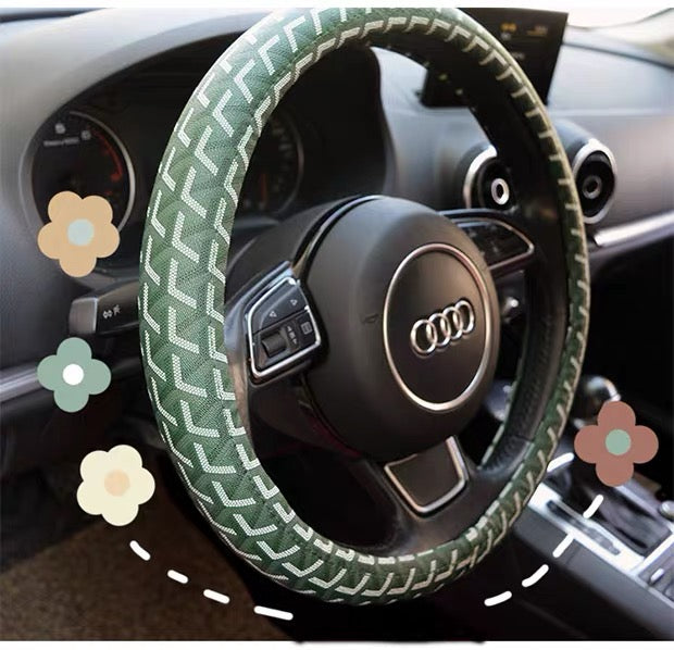 Boho pattern Cotton Steering wheel cover