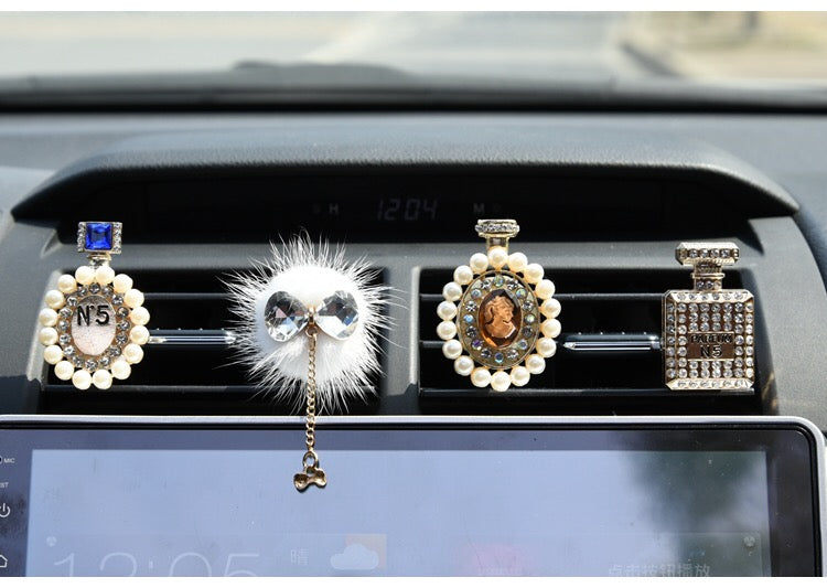 Girly Bling Crystal Rhinestone Car Air Vent Bling Decoration Accessories