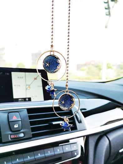 BKN® Car Hanging Air Freshener Dice Pendant Rear View Mirror