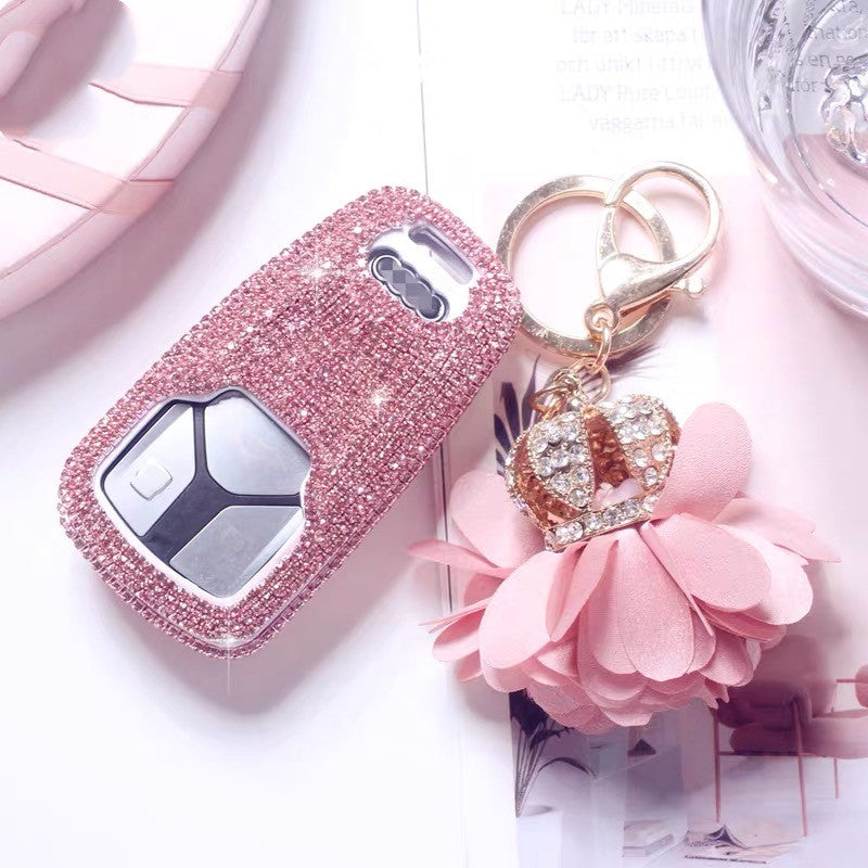Louis Vuitton Pink💗luxury car floor mat X Rhinestone baby pink💗steering  wheel cover X Diamond pink encrusted car accessories. Priced car a…