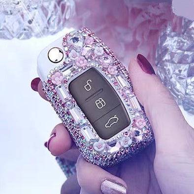 Ford Bling Car Key FOB Holder with Rhinestones - for Focus, max