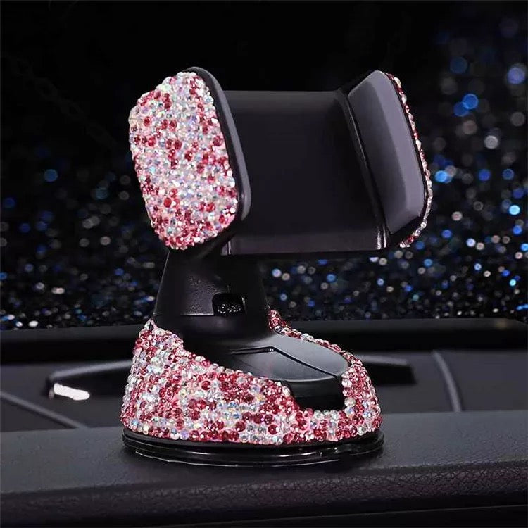 Bling Magnetic Bling Cell Phone Holder Multi-function Pink/Silver/Black