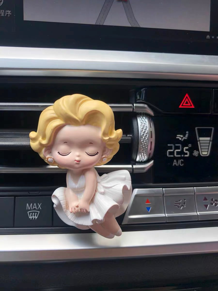 Cute Goddess marilyn Car Air Vent Decoration with Scent