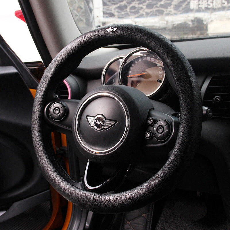 Genuine leather Mini Cooper Steering wheel cover