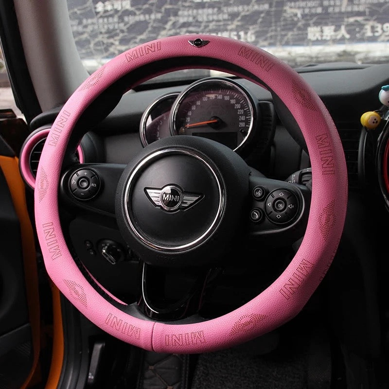 Genuine leather Mini Cooper Steering wheel cover