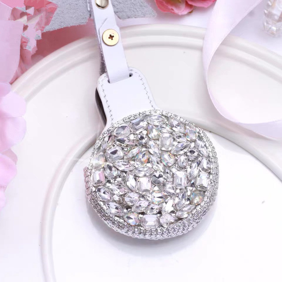 Silver Bling Bedazzled  BMW Mini  F54 F55 Key Leather Case