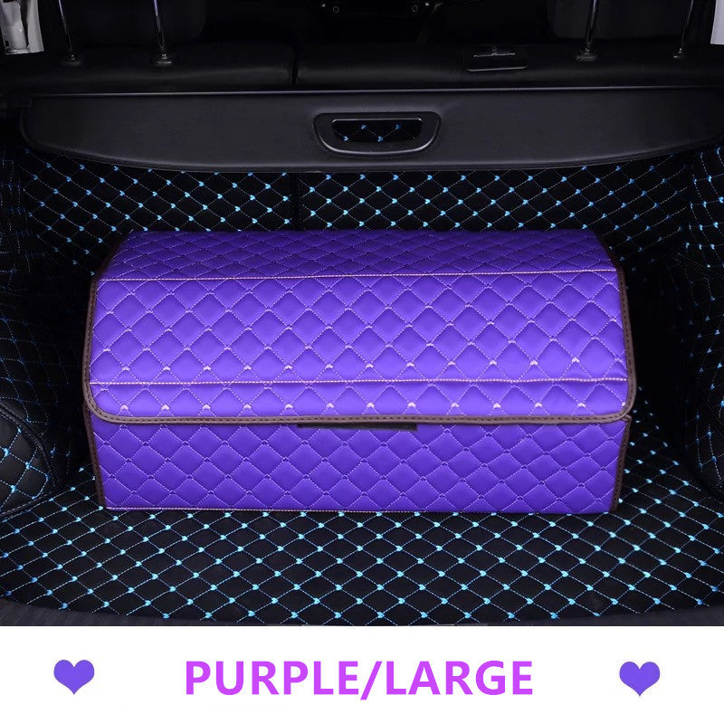 Girly Car Trunk Organizer - Purple