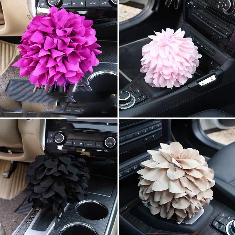 Chiffon Flower Bloom for Car Gear Shift Decoration