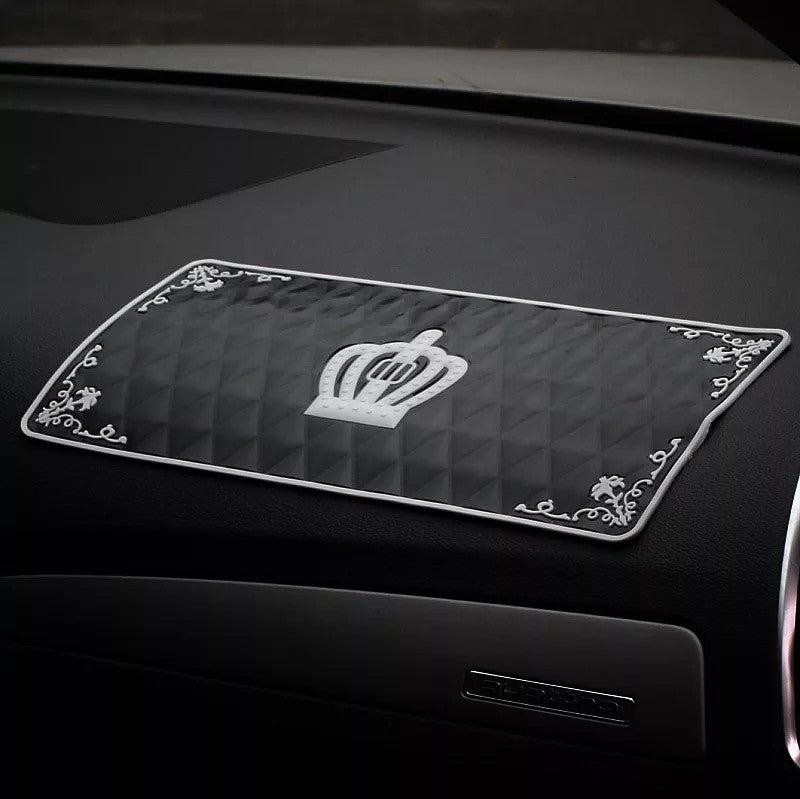 Car Dashboard Anti-slippery Crown Mat Mobile Phone Sunglasses Holder