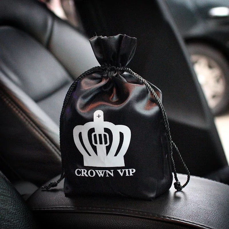 Bling Crown Car Fresher Activated Carbon Bag Seat Back Hanging Air Purge