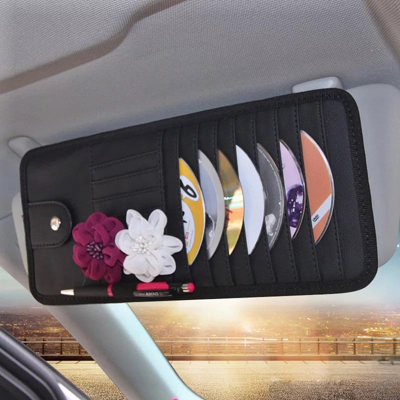 Car Sun Visor CD Organizer with Rosa