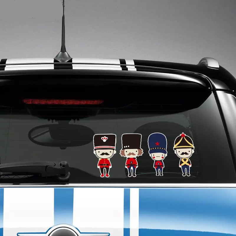 Mini Cooper Countryman British Soldiers Sticker Beetles