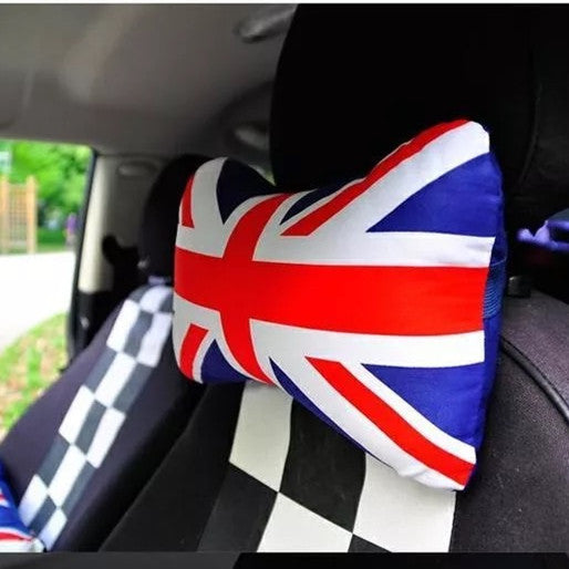 UK Jack Union  Bone Shaped Car Headrest Pillow - Carsoda