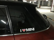 Mini Cooper UK Jack Flag Union I love mini Sticker - Carsoda - 2