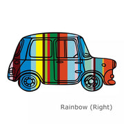 Mini Cooper Countryman Vintage Car UK Jack Union Rainbow Sticker - Carsoda - 7